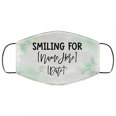 Personalized Couple Mask - Smiling For - Bride And Groom Face Masks, White, Cloth Face Cover