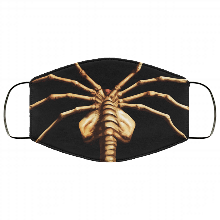 Facehugger Mask Alien Facehugger Funny Washable Reusable Custom Face