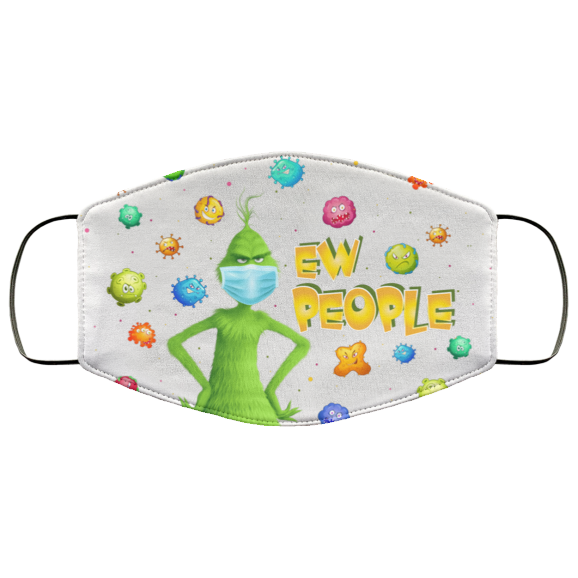 Ew People Washable Reusable Custom – Printed Cloth Face Mask Cover, White, Cloth Face Cover