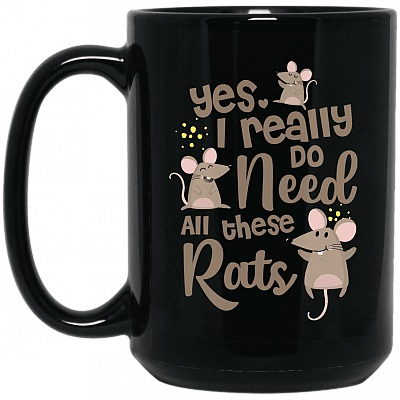 15 oz. Black Mug