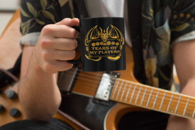 Alternative view of Tears Of My Players Ceramic Coffee Mug - Beer Stein -Water Bottle - Funny D&D Gaming Mug