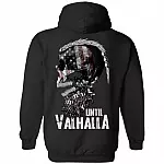Until Valhalla Hoodie - Viking Hoodie - Skull American Flag Hoodie - Viking Warrior Hoodie - Norse Viking Hoodie, Black, Hoodie Until Valhalla Hoodie - Viking Hoodie - Skull American Flag Hoodie - Viking Warrior Hoodie - Norse Viking Hoodie, Black, Hoodie