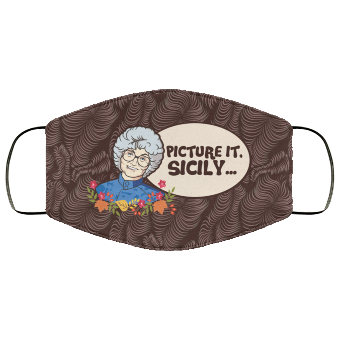 Quiet You Trash Blanche Golden Girls Washable Reusable Custom – Printed Cloth Face Mask Cover, White, Cloth Face Cover