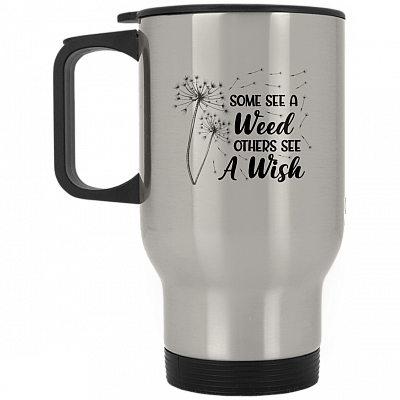 14 oz. Silver Travel Mug