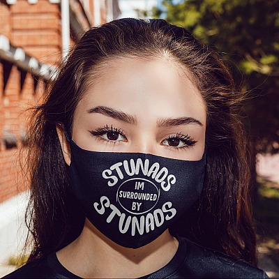 Alternative view of Stunads I'm Surrounded By Stunads Washable Reusable Custom - Printed Cloth Face Mask Cover