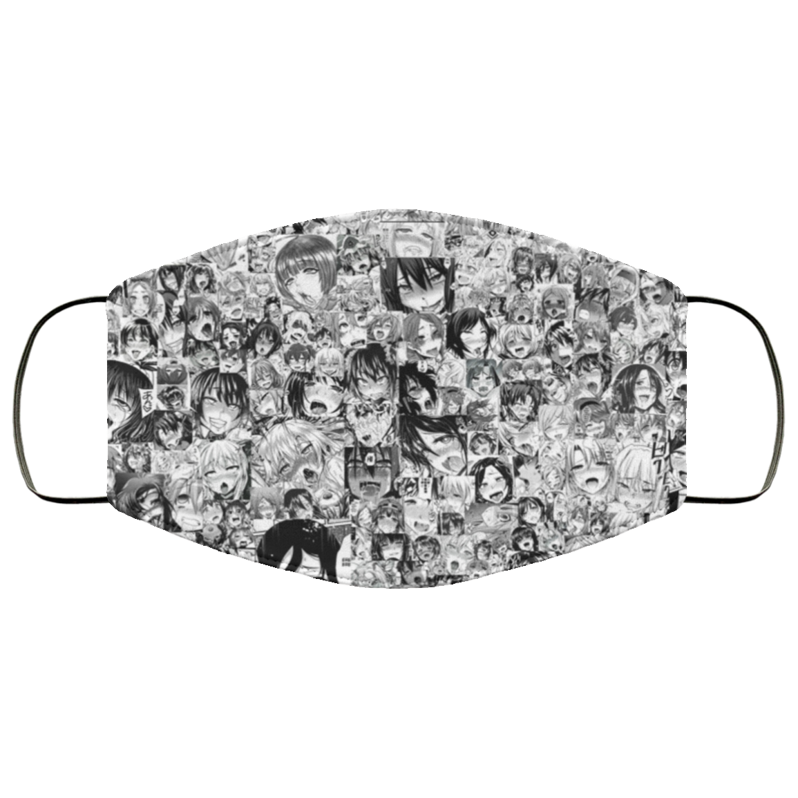 Cute Anime Girl - Funny Face Mask - Washable Reusable Custom – Printed Cloth Face Mask Cover, White, Cloth Face Mask