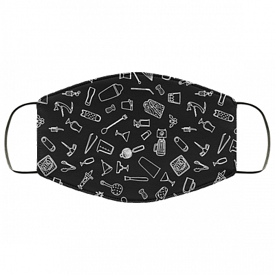 Bartender Equipment Washable Reusable Custom – Printed Cloth Face Mask Cover, White, Cloth Face Cover