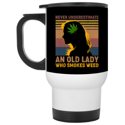 14 oz. White Travel Mug