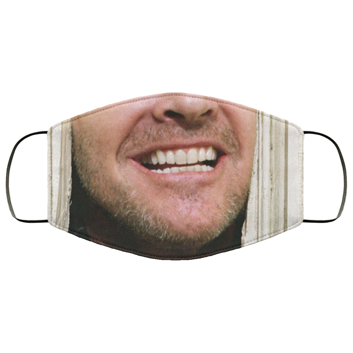The Shining Washable Reusable Custom – Here's Johnny Printed Cloth Face Mask Cover, White, Cloth Face Cover