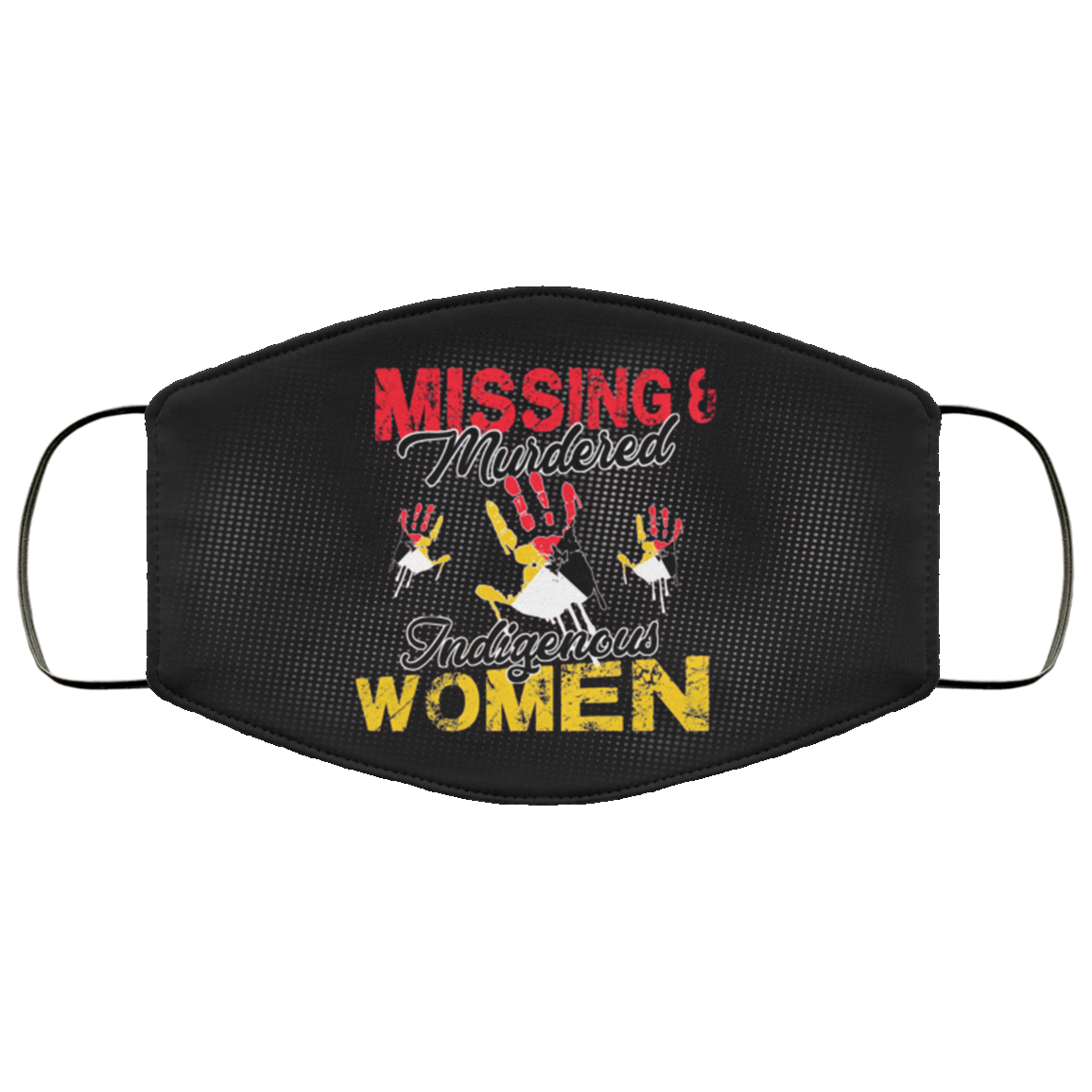 Missing And Murdered Indigenous Women Native Washable Reusable Custom – Printed Cloth Face Mask Cover, Black, Cloth Face Cover