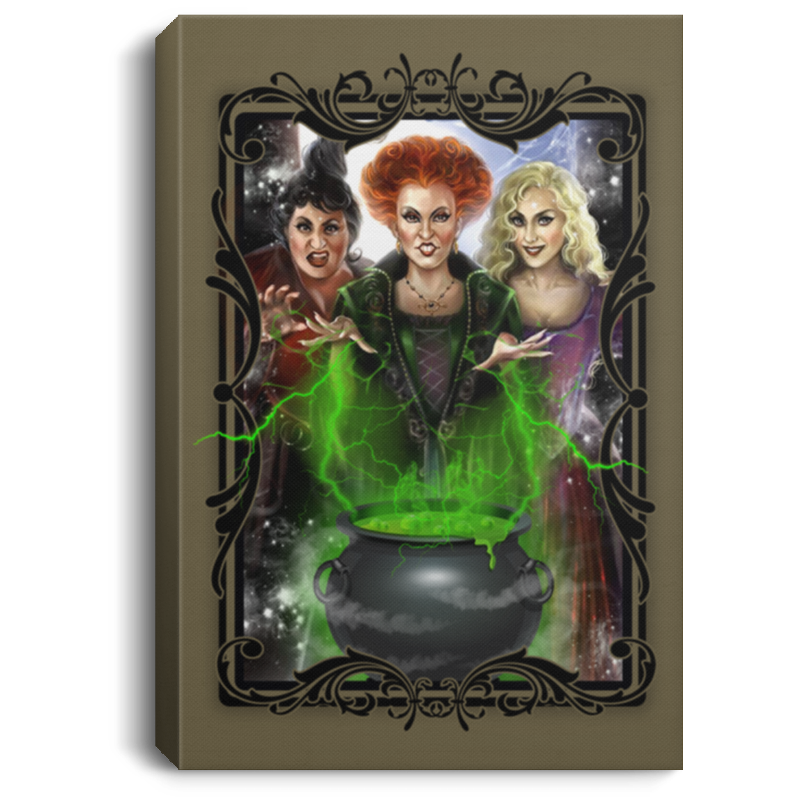 Just a Bunch of Hocus Pocus Framed Canvas Print - Unframed Poster, White, 0.75'' Framed Canvas