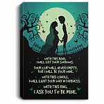 Corpse Bride With This Hand Gallery Wrapped Framed Canvas Prints - Unframed Poster - Home Decor Wall Art, White, 0.75'' Framed Canvas
