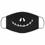 Nightmare Before Christmas Jack Skellington Gifts Washable Reusable Custom – Printed Cloth Face Mask Cover, White, Cloth Face Cover
