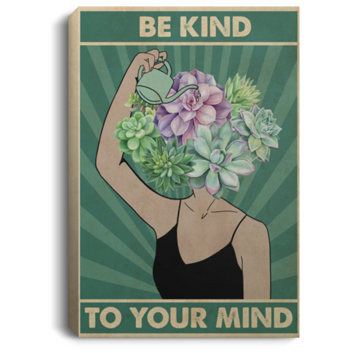 Be Kind to Your Mind - You Matter Suicide Prevention Wrapped Framed Canvas Prints - Unframed Poster, White, 0.75'' Framed Canvas