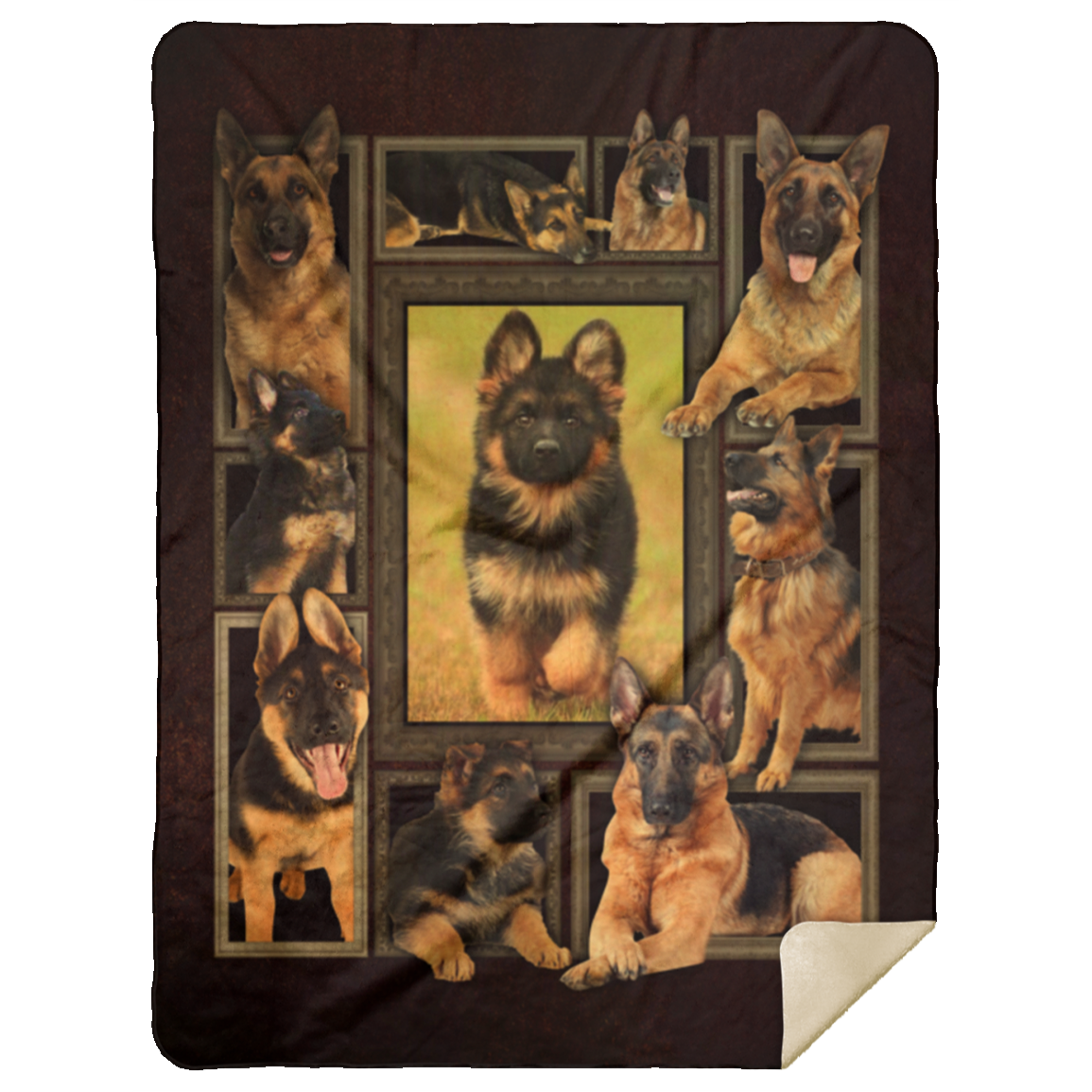 German Shepherd Blanket German Shepherd Dog Lover Fleece Blanket CubeBik