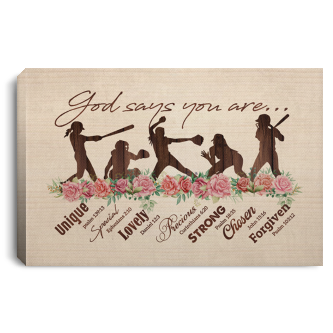 Best gift poster Baseball player God Say You Are Unique Special Lovely