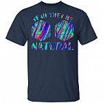 Yeah They're Natural D20 Dice D&D TableTop Games Funny RPG Gamer T-shirt, Navy, Unisex T-Shirt