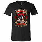 I'm a Grumpy Old Woman I Was Born In July I'm Too Old To Fight Shoot You and Be Done With It T-Shirt - V-Neck, Black, V-Neck T-Shirt
