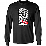 Black Lives Deaths Pain Hope Pride Matter Social Justice Gift Hoodie - Sweatshirt, Black, Long Sleeve