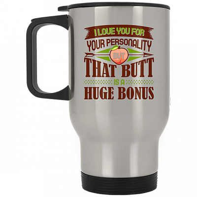 14 oz. Silver Travel Mug