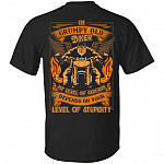 I'm A Grumpy Old Biker Print On Back Shirt - Funny Old Biker Back Shirt, Black, Unisex T-Shirt I'm A Grumpy Old Biker Print On Back Shirt - Funny Old Biker Back Shirt, Black, Unisex T-Shirt