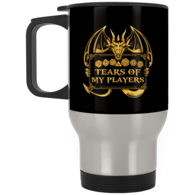 14 oz. Silver Travel Mug