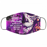 October Girl My Personality Depends on Me Washable Reusable Custom - Printed Cloth Face Mask Cover, White, Cloth Face Cover