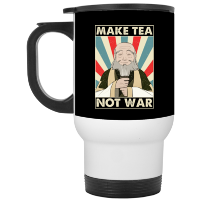 14 oz. White Travel Mug