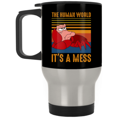 14 oz. Silver Travel Mug