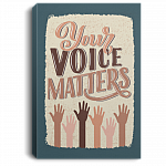 Your Voice Matters Hands - BLM Gallery Wrapped Framed Canvas Prints - Unframed Poster - Home Decor Wall Art, White, 0.75'' Framed Canvas