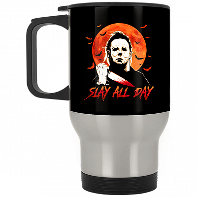 14 oz. Silver Travel Mug