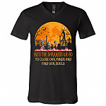Into The Darkness To Lose Our Minds And Find Our Souls Jack Skeleton Nightmare Before T-shirt - V-neck, Black, V-Neck T-Shirt