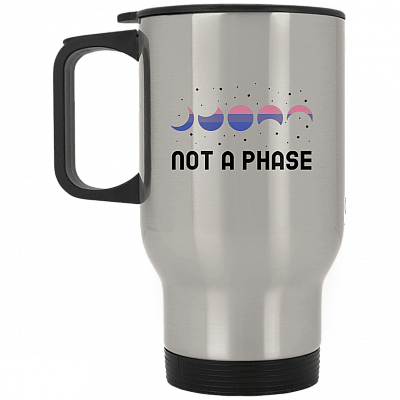 14 oz. Silver Travel Mug