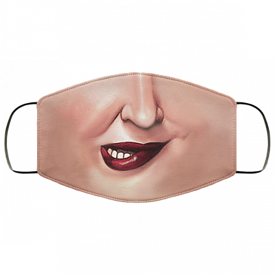 Hocus Pocus Mary Mouth Washable Reusable Custom - Printed Cloth Face Mask Cover, White, Cloth Face Cover