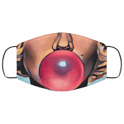 Marilyn Monroe Washable Reusable Custom Printed Cloth Face Mask Cover - Sexy Face Mask - Face Mask Bubble Gum, White, Cloth Face Cover