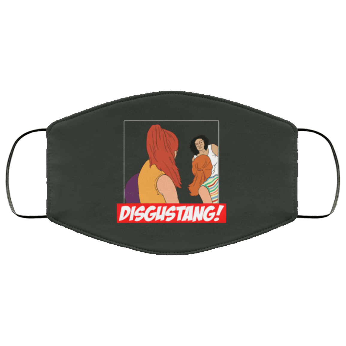 Disgustang Funny Meme Washable Reusable Printed Cloth Face Mask Cover - Disgusting Flush The Toilet Meme, Forest, Cloth Face Cover