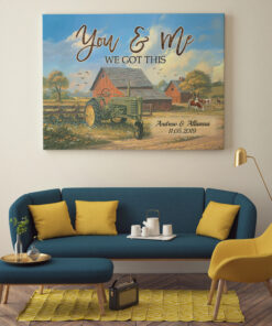 Alternative view of Personalized You and Me We Got This Framed Canvas - Unframed Poster