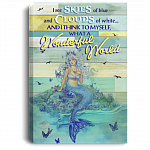 I See Skies Of Blue Cloud Of White What A Wonderful World Mermaid Wrapped Framed Canvas Prints-Unframed Poster, White, 0.75'' Framed Canvas