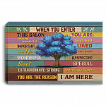 Hairdresser When You Enter This Salon You Are Amazing Wonderful Framed Canvas Prints - Unframed Poster