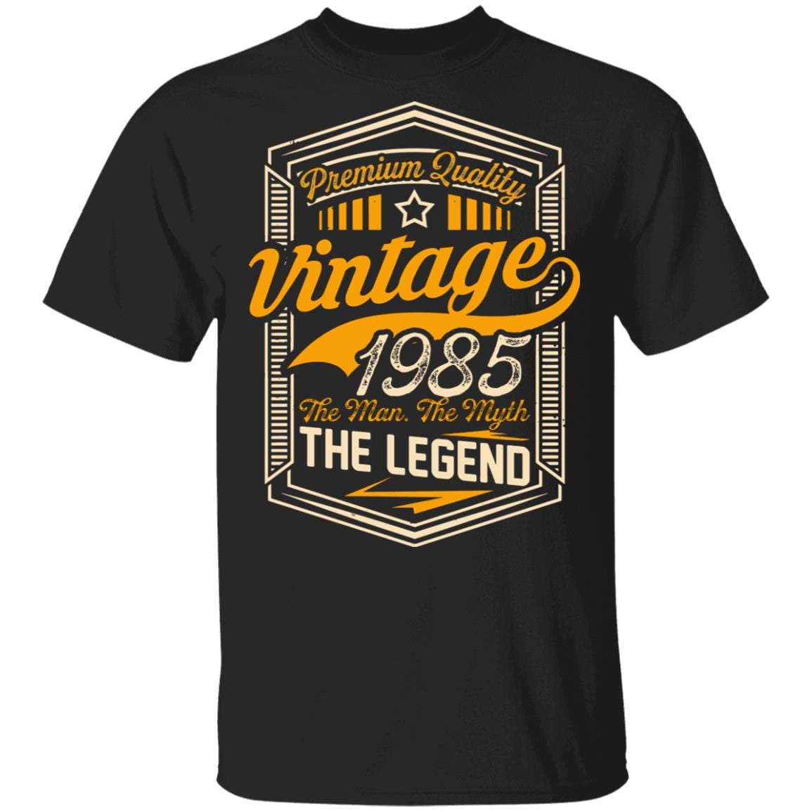 Vintage 1985 The Man The Myth The Legend T-Shirt - 198x T-Shirt, Black, Unisex T-Shirt