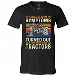 Vintage I Googled My Symptoms Turned Out I Just Need More Tractors T-Shirt - V-Neck Shirt, Black, V-Neck T-Shirt Vintage I Googled My Symptoms Turned Out I Just Need More Tractors T-Shirt - V-Neck Shirt, Black, V-Neck T-Shirt