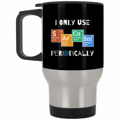 14 oz. Silver Travel Mug