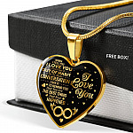 When I Tell You I Don't Say It Out Of Habit I Love You Heart Pendant Necklace - Necklace For Wife From Husband - Heart Luxury Necklace (Gold Plated) When I Tell You I Don’t Say It Out Of Habit I Love You Heart Pendant Necklace - Necklace For Wife From Husband - Heart Luxury Necklace (Gold Plated)
