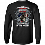 As I Walk Through The Valley Of The Shadow Of Death Vintage Veteran Plain Front - Print On Back Hoodie, Black, Long Sleeve As I Walk Through The Valley Of The Shadow Of Death Vintage Veteran Plain Front - Print On Back Hoodie, Black, Long Sleeve