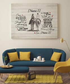 Alternative view of Personalized Once Upon A Time God Blessed The Broken Road That Led Me Straight Framed Canvas - Unframed Poster