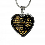 When I Tell You I Don't Say It Out Of Habit I Love You Heart Pendant Necklace - Necklace For Wife From Husband - Heart Luxury Necklace (Silver) When I Tell You I Don’t Say It Out Of Habit I Love You Heart Pendant Necklace - Necklace For Wife From Husband - Heart Luxury Necklace (Silver)