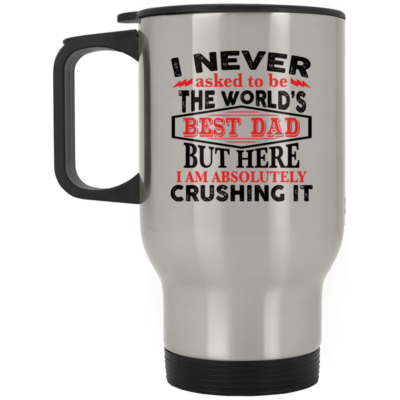 14 oz. Silver Travel Mug