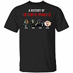 A History Of Horror Masks Michael Jason T-Shirt - Funny Horror Movies Shirt, Black, Unisex T-Shirt A History Of Horror Masks Michael Jason T-Shirt - Funny Horror Movies Shirt, Black, Unisex T-Shirt