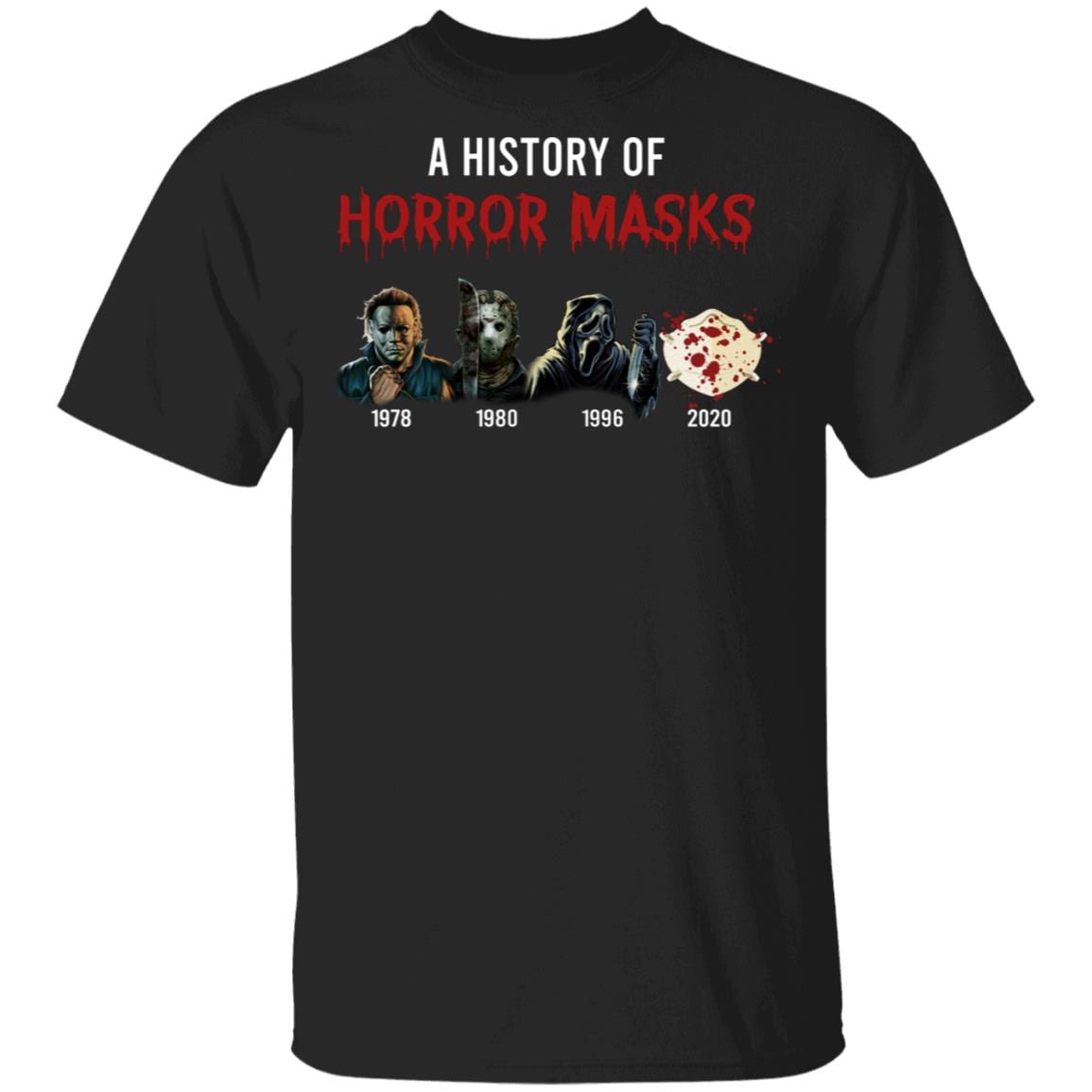 A History Of Horror Masks Michael Jason T-Shirt - Funny Horror Movies Shirt, Black, Unisex T-Shirt A History Of Horror Masks Michael Jason T-Shirt - Funny Horror Movies Shirt, Black, Unisex T-Shirt
