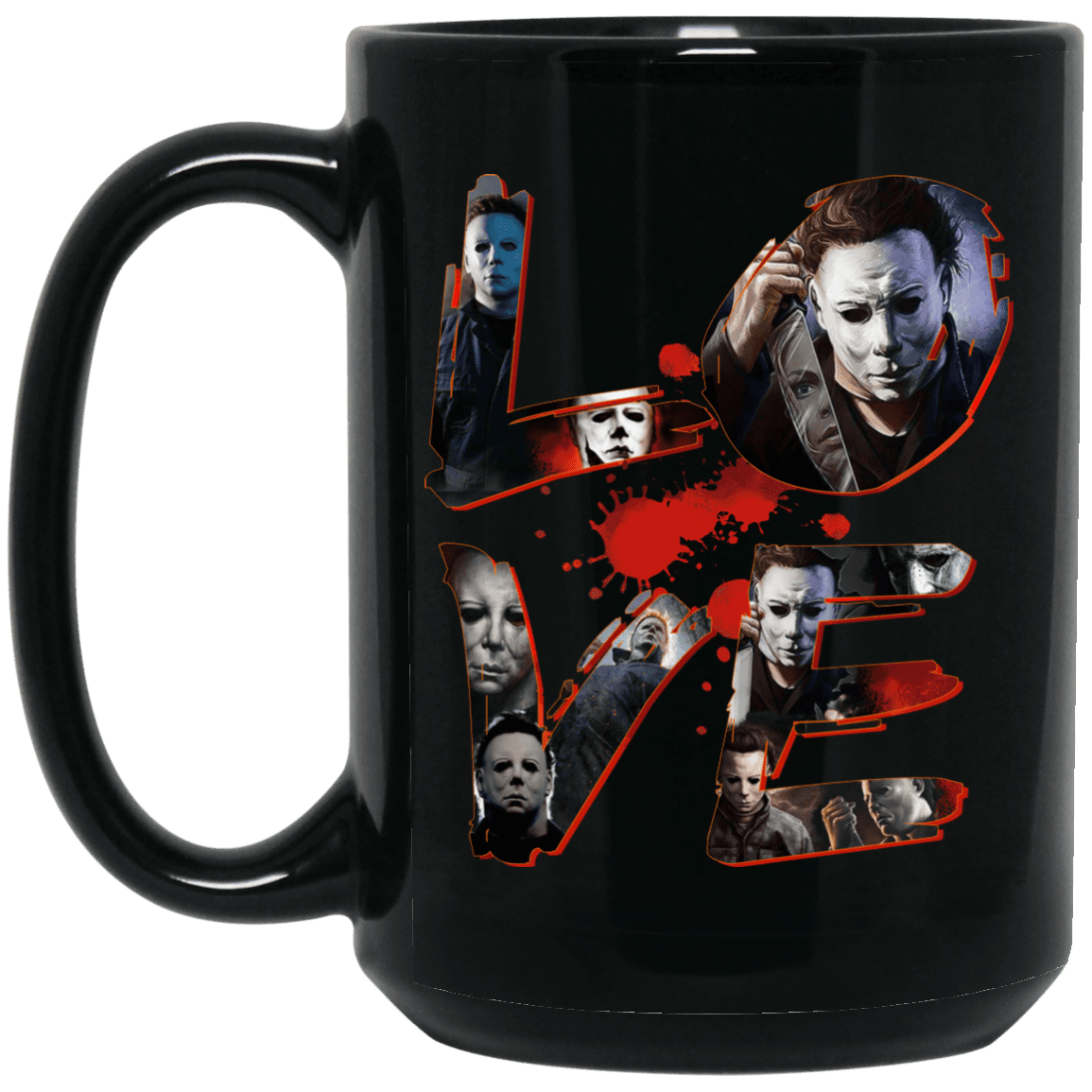 Horror Michael Myers Love Mug Love Myer Horror Halloween Mug CubeBik